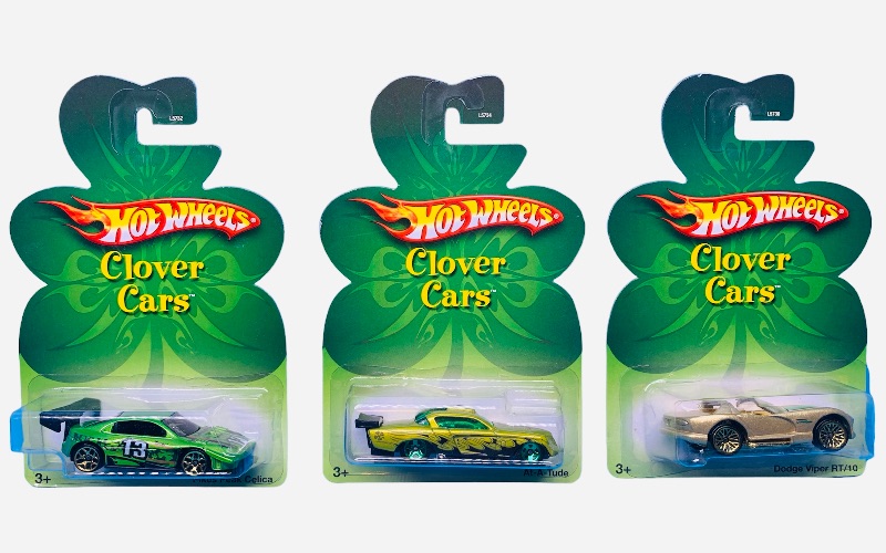 Photo 1 of 224105…3 hot wheels die cast clover cars 