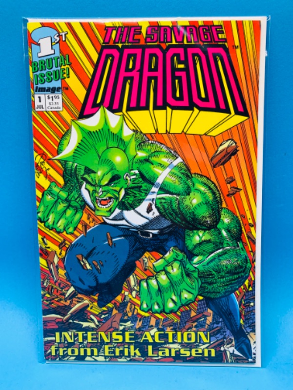 Photo 1 of 224118…the savage dragon comic 1 in plastic sleeve 