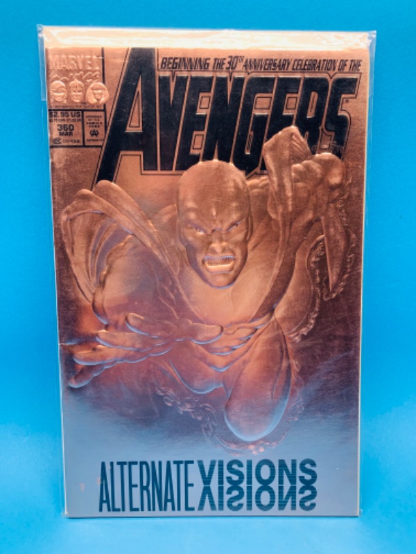 Photo 1 of 224119…avengers 3-D foil cover comic 360 in plastic sleeve 