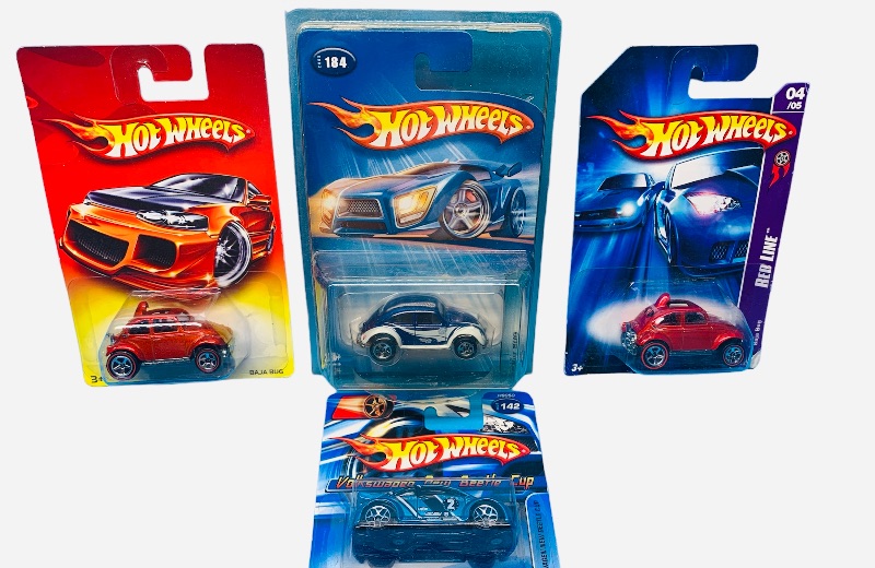 Photo 1 of 224128…4 hot wheels die cast VW Bugs 