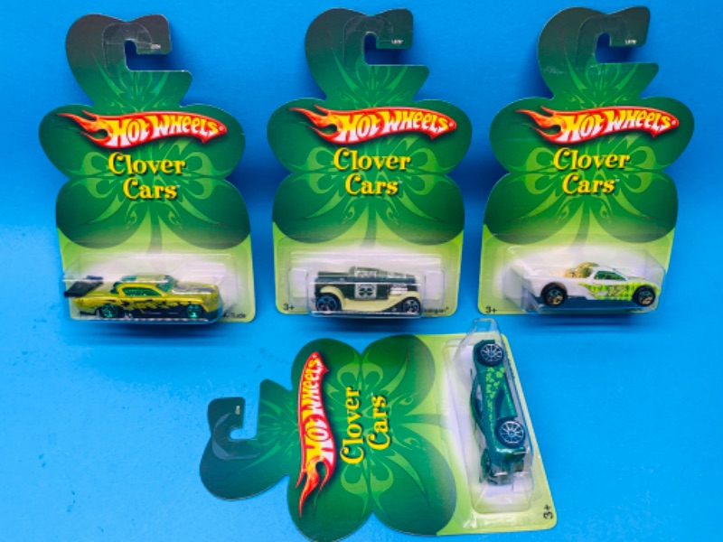 Photo 1 of 224141…4 hot wheels die cast clover cars 