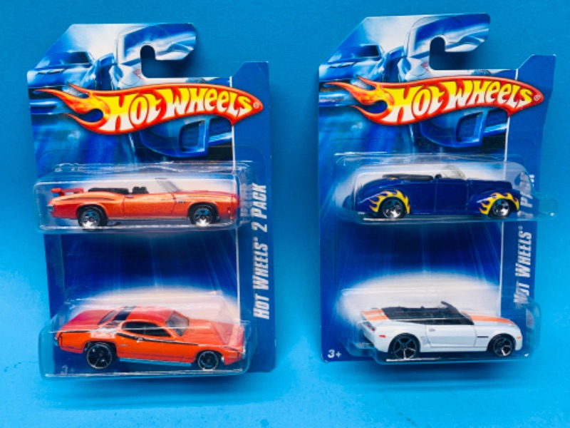 Photo 1 of 224150…2 hot wheels die cast 2 pack cars