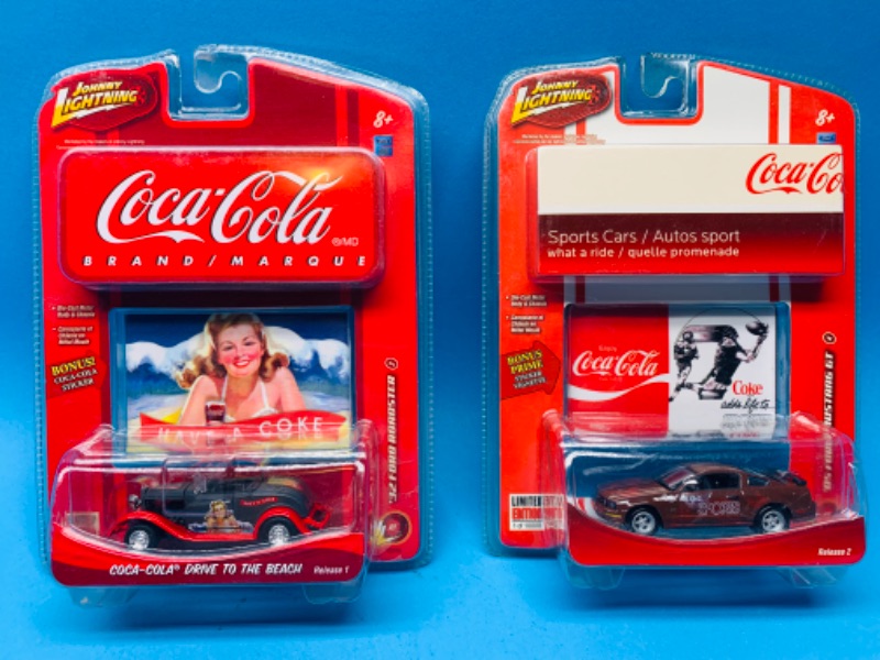 Photo 1 of 224152…2 Johnny lightning Coca Cola die cast cars 