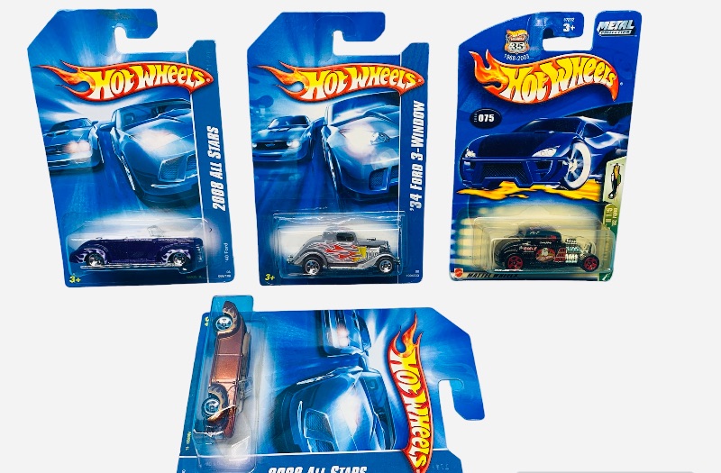 Photo 1 of 224160…4 hot wheels die cast hot rod cars