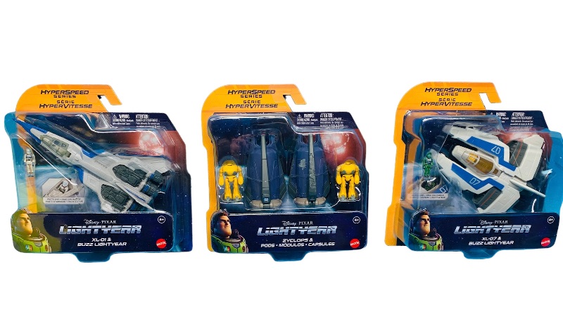 Photo 1 of 224177… 3 Disney lightyear hyperspeed series plane toys 