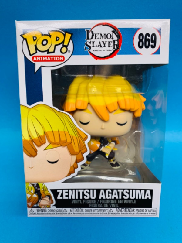 Photo 1 of 224202…Funko Pop Zenitsu Agatsuma vinyl figure 