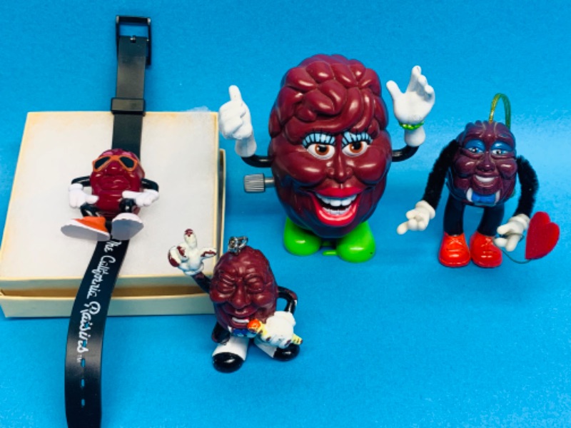 Photo 1 of 224208…vintage California Raisins collectibles-watch needs battery 