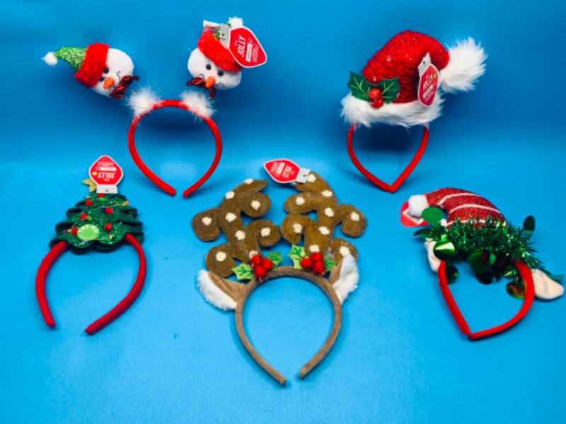 Photo 1 of 224242… 5 Christmas headbands-some light up