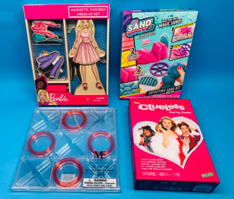 Photo 1 of 224275…Barbie dress up set, magic sand, and games