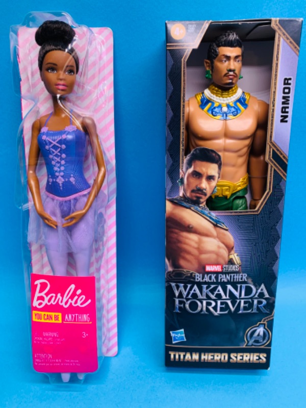 Photo 1 of 224339…wakanda namor and Barbie dolls