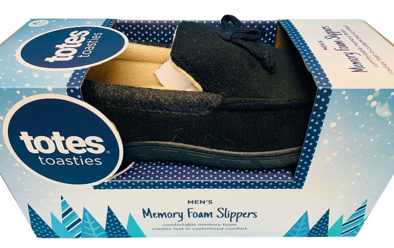 Photo 1 of 224455… men’s size l 9-10 memory foam slippers 