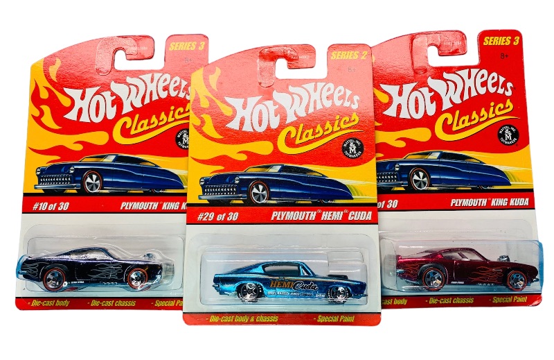 Photo 1 of 224464…3  hot wheels classics die cast Plymouth cats with special paint 