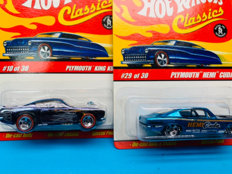 Photo 2 of 224464…3  hot wheels classics die cast Plymouth cats with special paint 