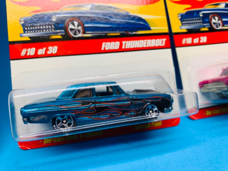 Photo 3 of 224465…3  hot wheels classics die cast Ford cars with special paint 