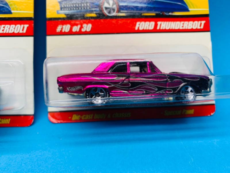 Photo 1 of 224465…3  hot wheels classics die cast Ford cars with special paint 