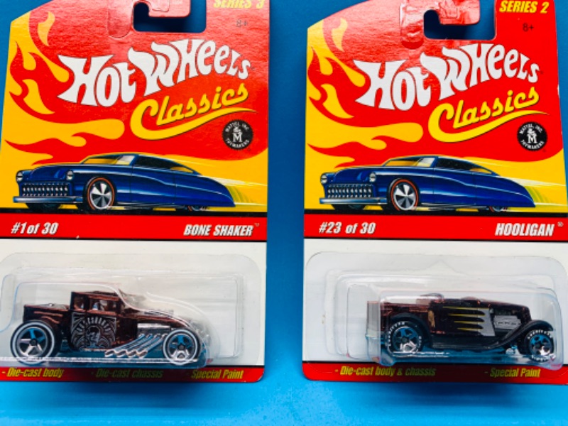 Photo 1 of 224468…2  hot wheels classics die cast cars with special paint 