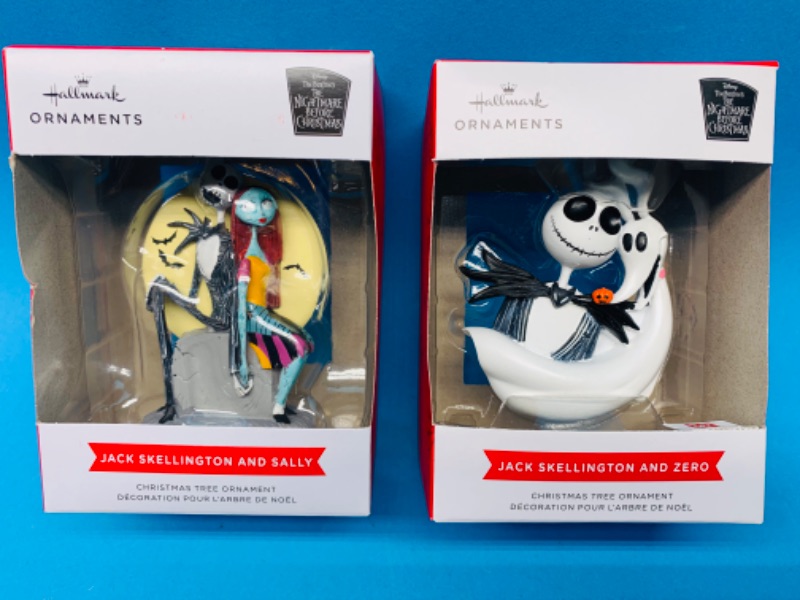 Photo 1 of 224517… 2 hallmark nightmare before Christmas ornaments 