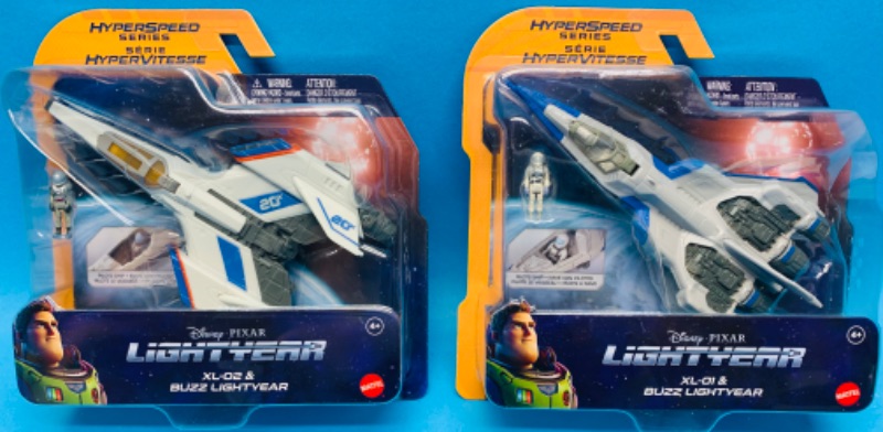 Photo 1 of 224537…2 Disney lightyear hyperspeed series plane toys 