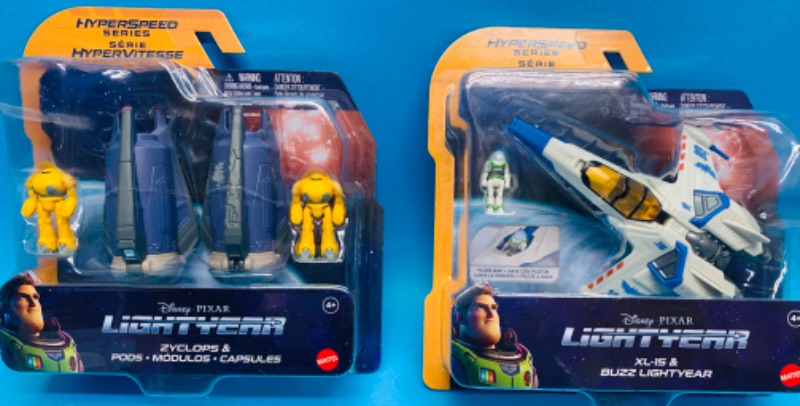 Photo 1 of 224538… 2 Disney lightyear hyperspeed series plane toys 