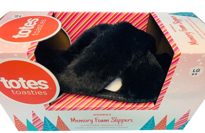 Photo 1 of 224544…  woman’s size L 8-9 memory foam slippers 