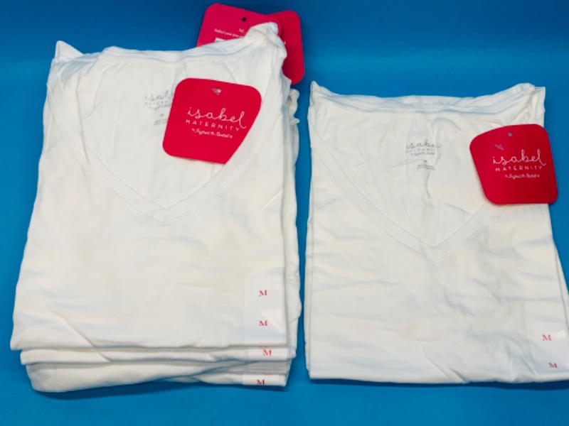 Photo 1 of 224615… 6 size Medium maternity t-shirts - Isabel 