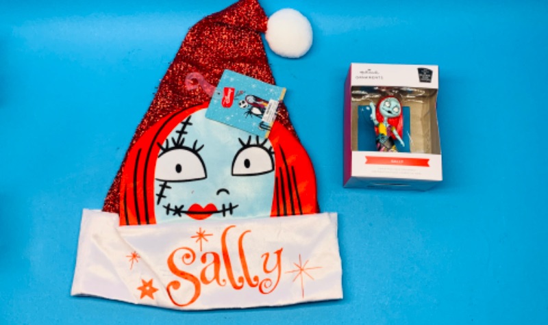 Photo 1 of 224689…Sally Santa hat and ornament-nightmare before Christmas 