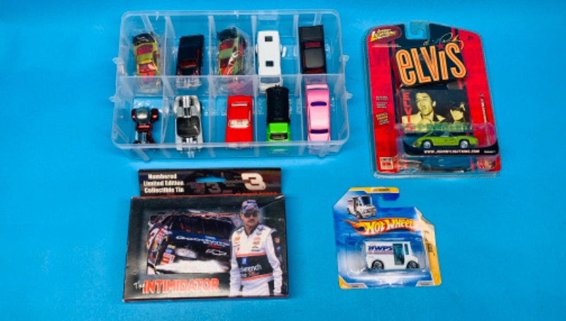 Photo 1 of 224767…die cast cars, damaged packages, and playing cards