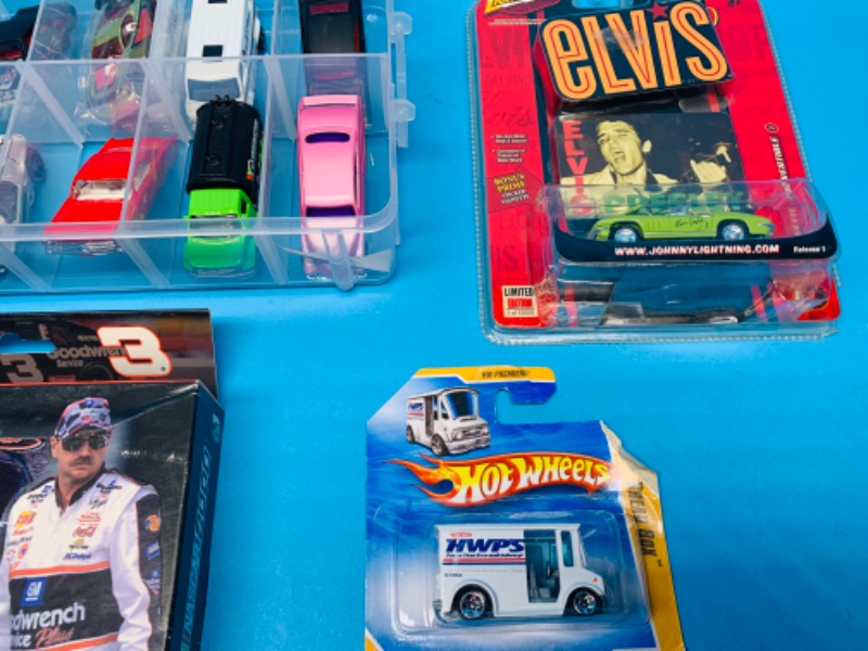 Photo 3 of 224767…die cast cars, damaged packages, and playing cards