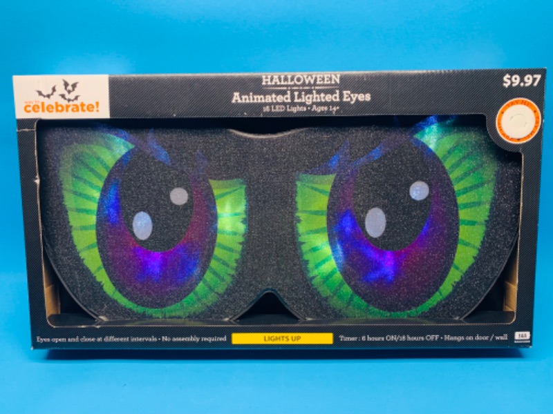 Photo 2 of 224772…large 16” Halloween light up eyes decoration 