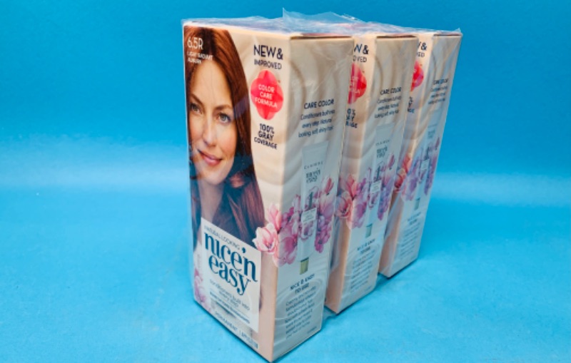 Photo 3 of 224822…3 Clairol nice ‘n easy hair color kits light radiant auburn color