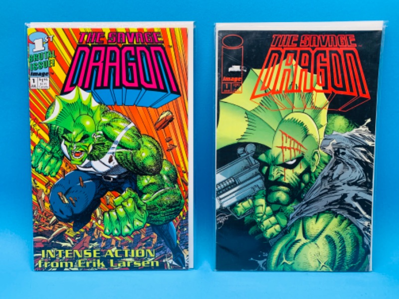 Photo 1 of 224836…savage dragon #1comics in plastic sleeves 