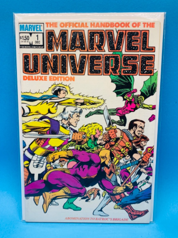 Photo 1 of 224838…vintage Marvel Universe comic #1 in plastic sleeve 