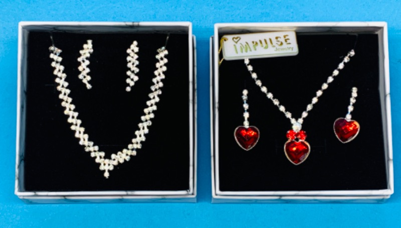 Photo 1 of 224857…fashion necklace and pierced earrings sets in gift boxes- impulse and Christina collection 