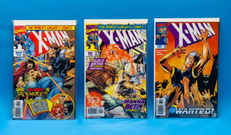 Photo 1 of 224872…3 X-men comics in plastic sleeves 