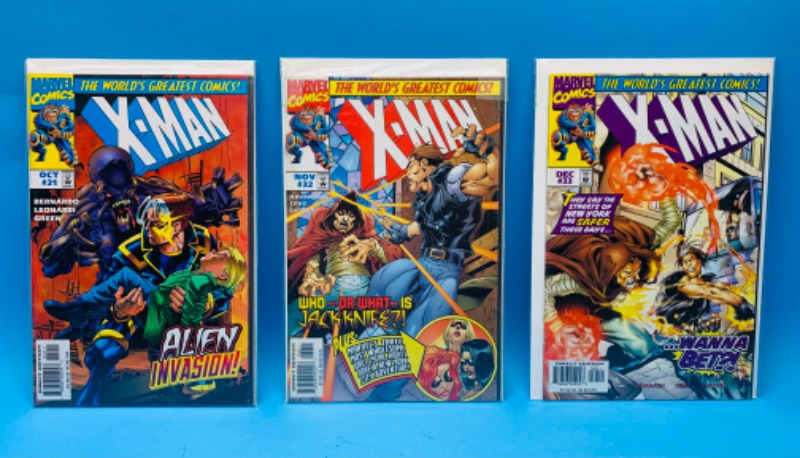 Photo 1 of 224875… 3 X-men comics in plastic sleeves 