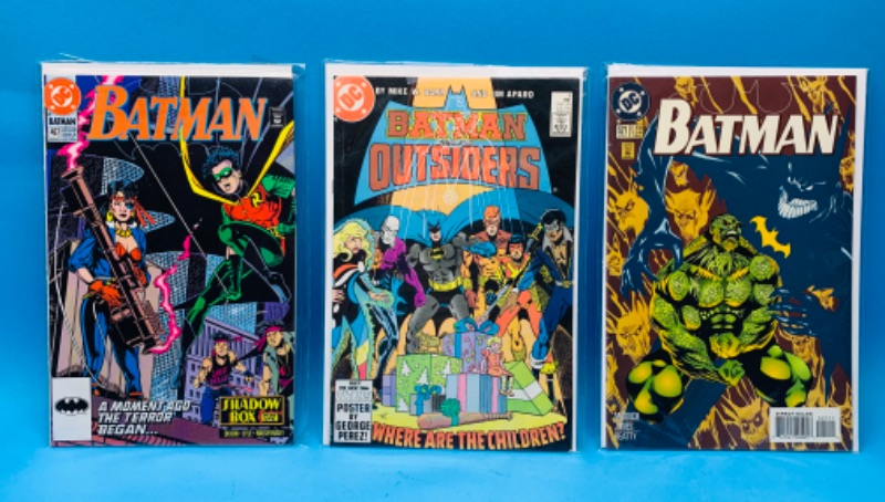 Photo 1 of 224883… 3 Batman comics in plastic sleeves 