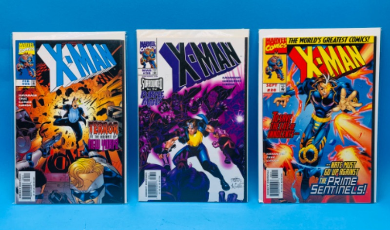 Photo 1 of 224890…3 X-men  comics in plastic sleeves 