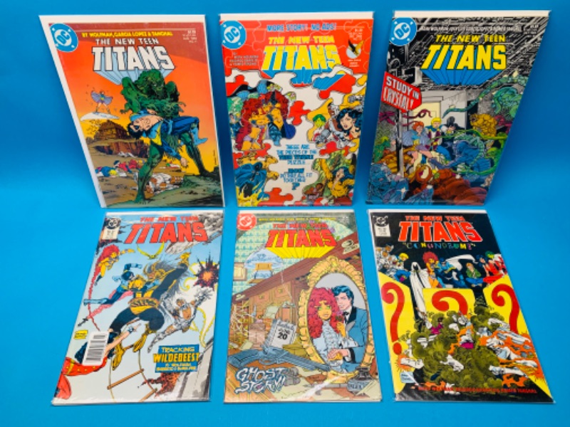 Photo 1 of 224895…6 teen titans  comics in plastic sleeves 
