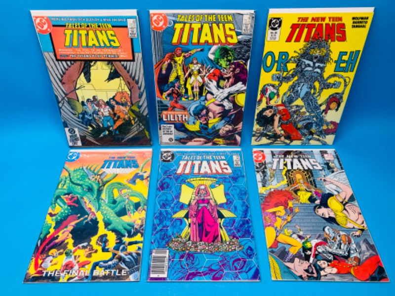 Photo 1 of 224896…6 teen titans  comics in plastic sleeves 