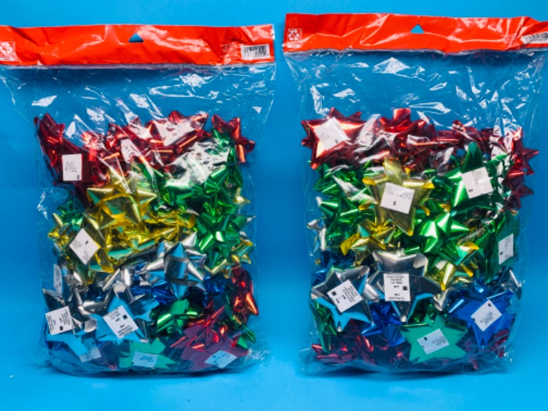 Photo 1 of 224921… 120 metallic bows for gift wrapping 