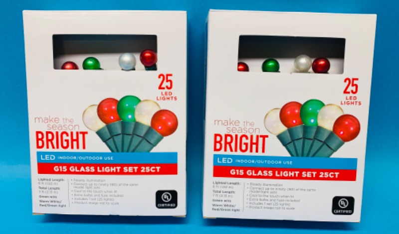Photo 1 of 224946…50 LED G15 glass lights