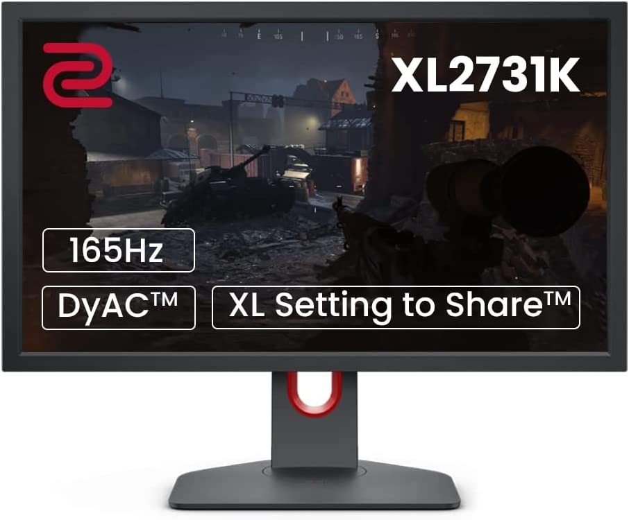 Photo 1 of BenQ ZOWIE XL2731K 27-Inch 165Hz Gaming Monitor | 1080P | DyAc | PS5 & Xbox 120FPS Compatible | Native Fast Response TN Panel | Black eQualizer | Color Vibrance
