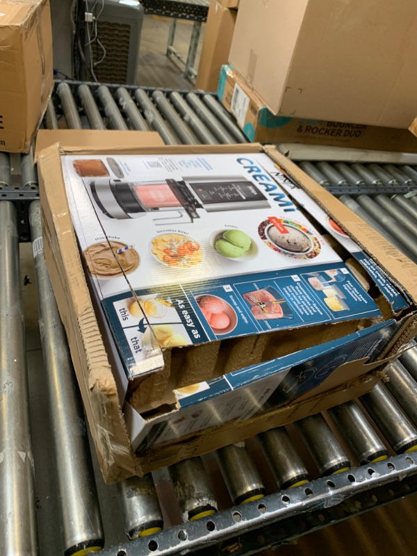 Photo 1 of Ninja NC301 CREAMi Ice Cream Maker, for Gelato, Mix-ins, Milkshakes, Sorbet, Smoothie Bowls & More, 7 One-Touch Programs, with (2) Pint Containers & Lids, Compact Size, Perfect for Kids, Silver Silver 7 Functions + (2) 16 oz. Pints