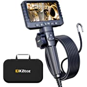 Photo 1 of Articulating Borescope, DXZtoz Sewer Camera with 0.33in Turnable Snake Camera for Pipe Drain Plumbing Inspection, Semi-Rigid Fiber Optic Camera Scope Waterproof with Light - 10FT
