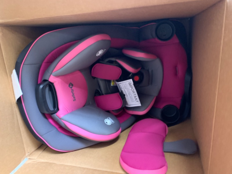 Photo 1 of Safety 1st Crosstown All-in-One Convertible Car Seat, Rear-Facing 5-40 pounds, Forward-Facing 22-65 pounds, and Belt-Positioning Booster 40-100 pounds, Tickled Pink