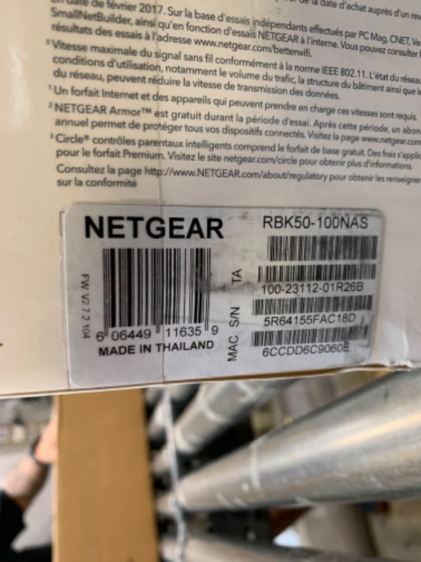 Photo 5 of NETGEAR Orbi Tri-band Whole Home Mesh WiFi System with 3Gbps Speed (RBK50) – Router & Extender Replacement Covers Up to 5,000 sq. ft., 2-Pack Includes 1 Router & 1 Satellite White AC3000 | 2-Pack