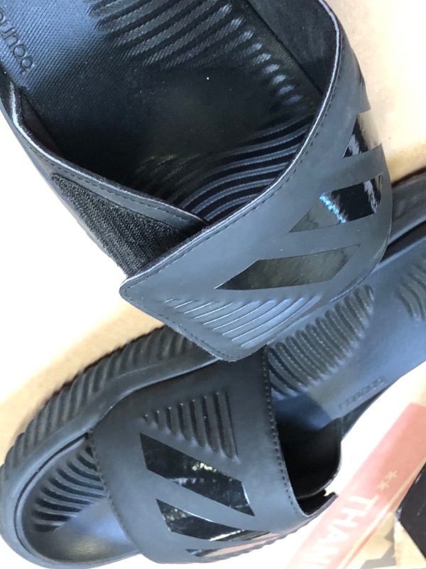 Photo 3 of adidas Men's Alphabounce Slide 10 Black/Black