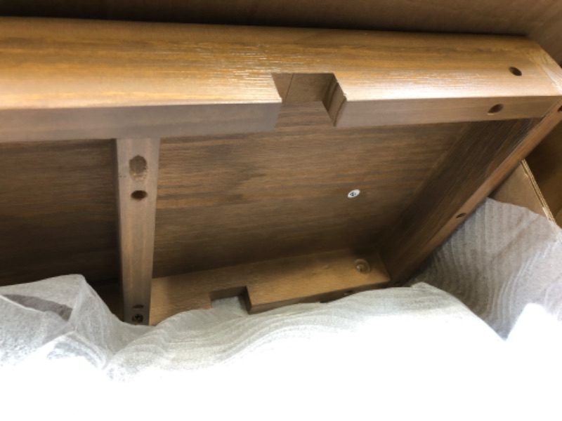 Photo 1 of Plank+Beam 72" Farmhouse Dining Table, Solid Wood Kitchen Table, Large Wooden Rectangular Dinner Table for Dining Room, Home Office, Living Room Furniture, Easy Assembly, Pecan Wirebrush Pecan Wirebrush Farmhouse 72" Dining Table