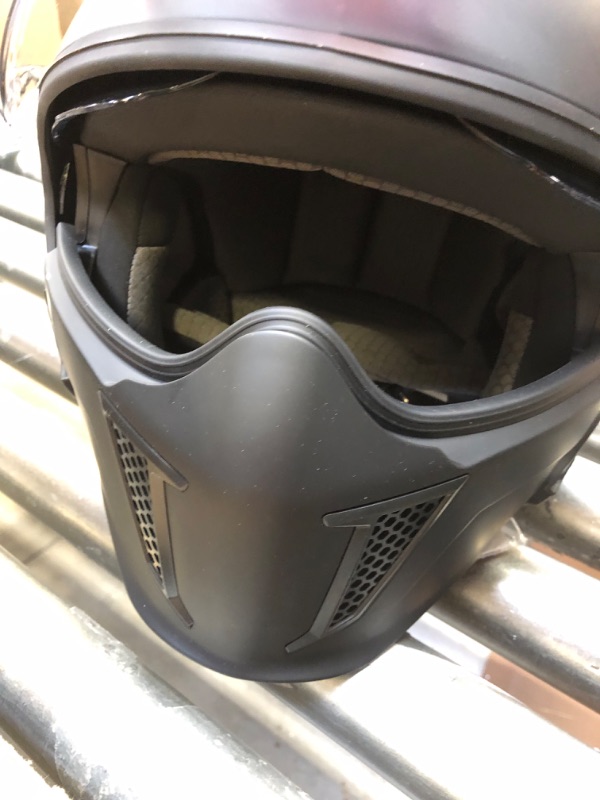 Photo 1 of TRIANGLE Open Face Motorcycle Helmet 3/4 Half with Sunshield for Men Unisex-Adult DOT Approved… X-Large Black