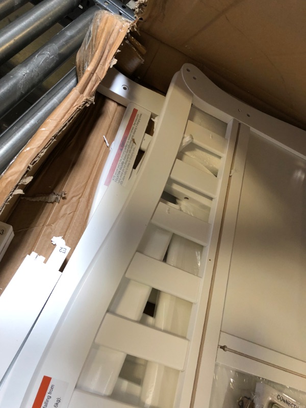 Photo 1 of BOX 2 OF 2 MISSING BOX 1 Dream On Me 5 In 1 Brody Convertible Crib With Changer In White, Greenguard Gold Certified, Comes With 1" Changing Pad, Non-Toxic Finish, Made Of Durable Pinewood Crib White